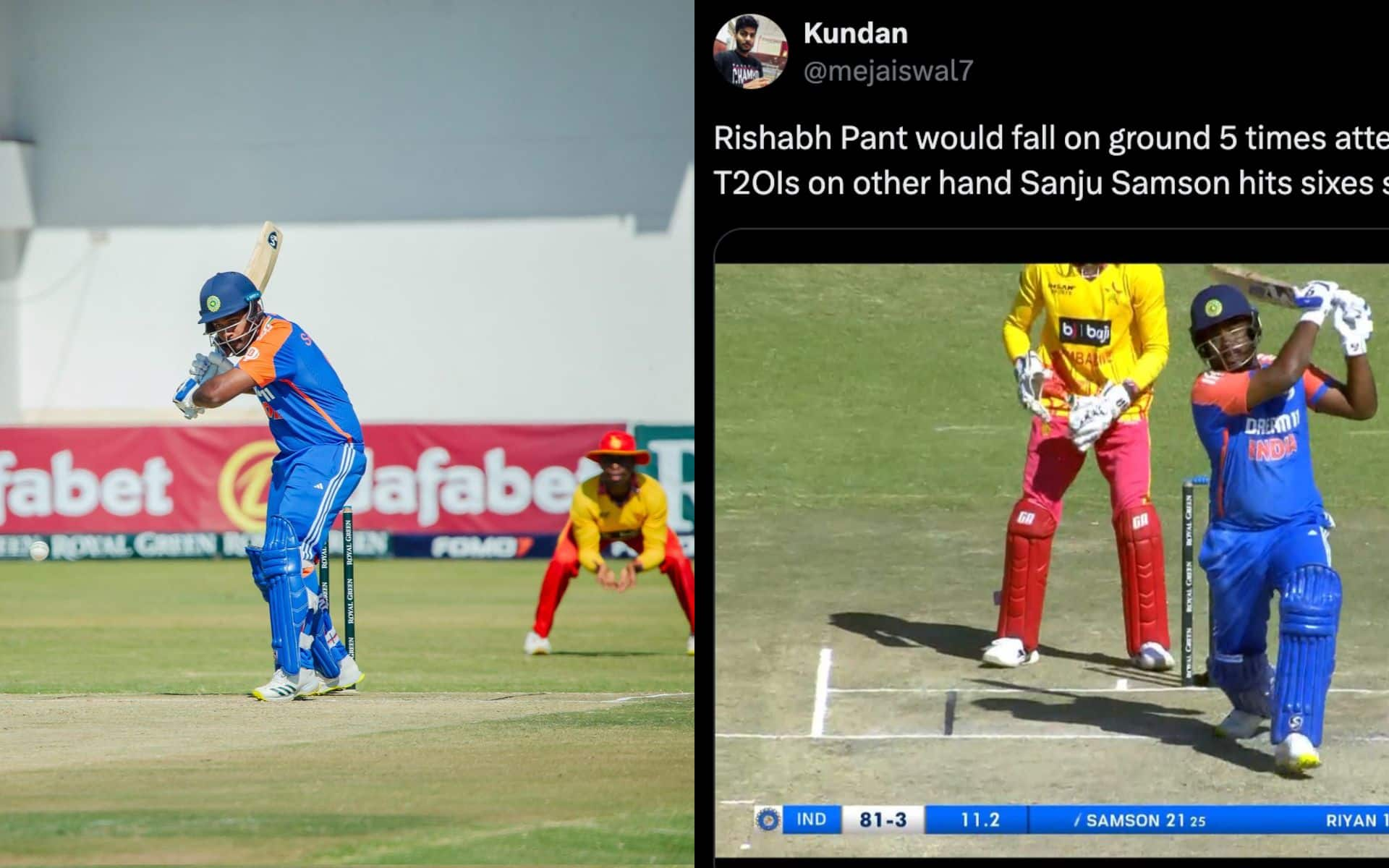 'Crisis Man, Better Than Rishabh Pant' - Netizens Hail Sanju Samson For Fighting Knock vs ZIM